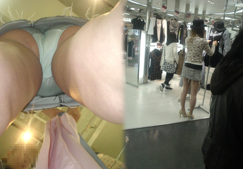 パンチラが抜ける逆さ撮り盗撮エロ動画像Vol.55_032枚目