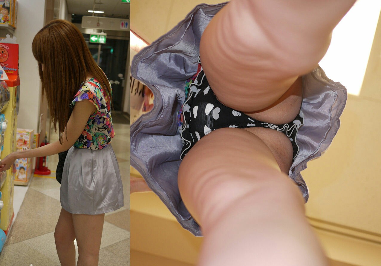 街中の逆さ撮りパンチラ画像！水玉好き必見っす!!オイラのオススメ盗撮パンツはズバリ…7枚目♡012枚目