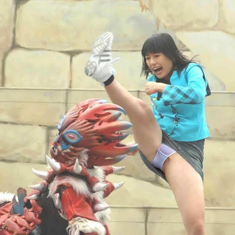 特撮📺パンチラ画像がエロいぜ！戦隊ヒロインアクションよりもパンツに目がいっちゃうよ♡【動画あり】058枚目