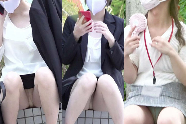 ぱんちら画像72枚!股間がエッチなマスクOL女性のパンツや太ももをまとめてみた!!072枚目