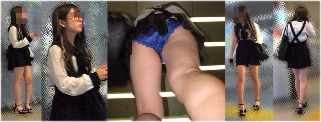 柄物中心の逆さ撮り盗撮パンチラ画像まとめてみました♡姿付きもあるよ!!017枚目