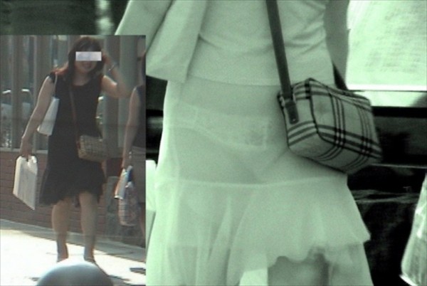 赤外線 盗撮エロ画像!透視カメラで撮影されたパンツがたまりません❤️乳首透けてるのもあるぜ!!036