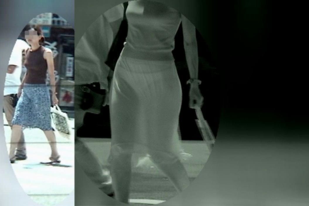 赤外線 盗撮エロ画像!透視カメラで撮影されたパンツがたまりません❤️乳首透けてるのもあるぜ!!055