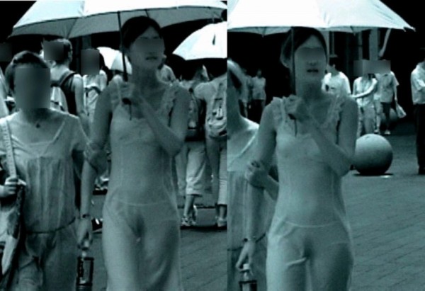 赤外線 盗撮エロ画像!透視カメラで撮影されたパンツがたまりません❤️乳首透けてるのもあるぜ!!063