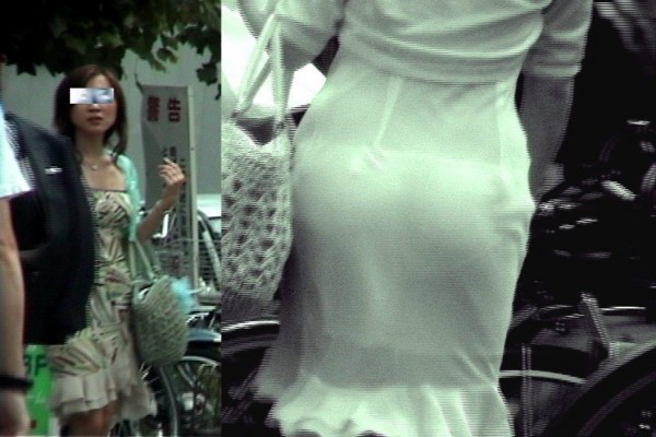 赤外線 盗撮エロ画像!透視カメラで撮影されたパンツがたまりません❤️乳首透けてるのもあるぜ!!065