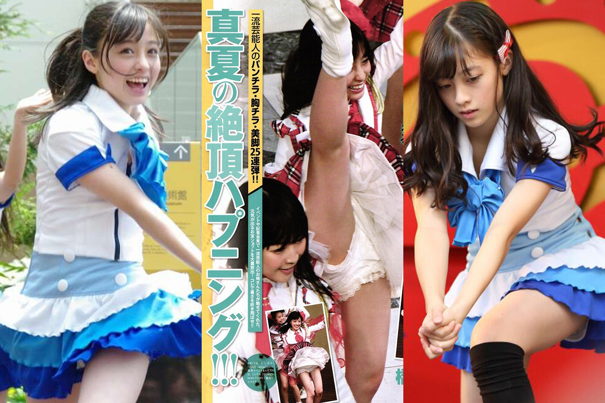 橋本環奈 パンチラがエロいぜ！アイドル時代お宝パンツ画像♡1000年に1度の貴重なアンスコが抜けちゃいます😍001