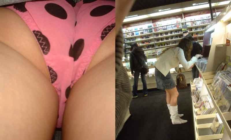 パンチラが抜ける逆さ撮り盗撮エロ動画像Vol.46_043枚目