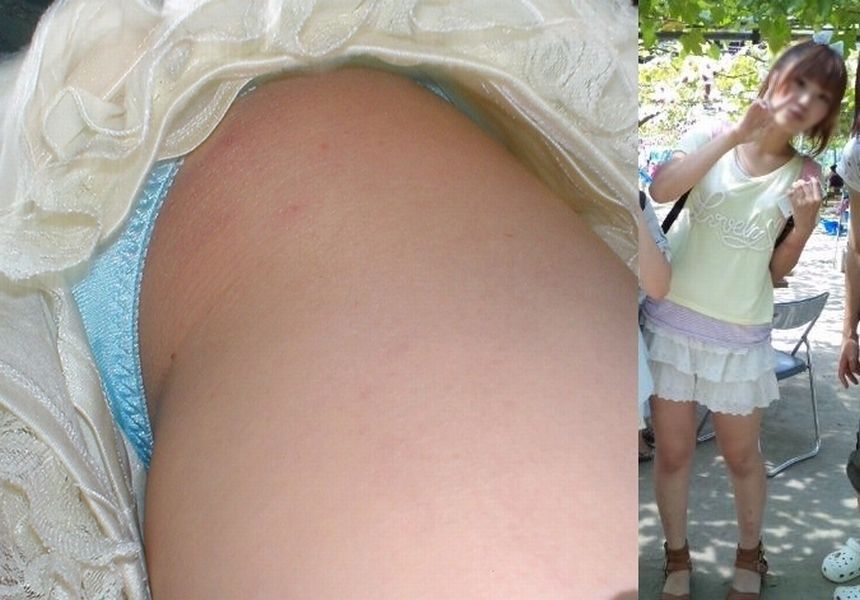 キュロットスカート エロ画像36枚!エッチなお尻に生足や太もも ハミ出た下着が抜ける!!010枚目