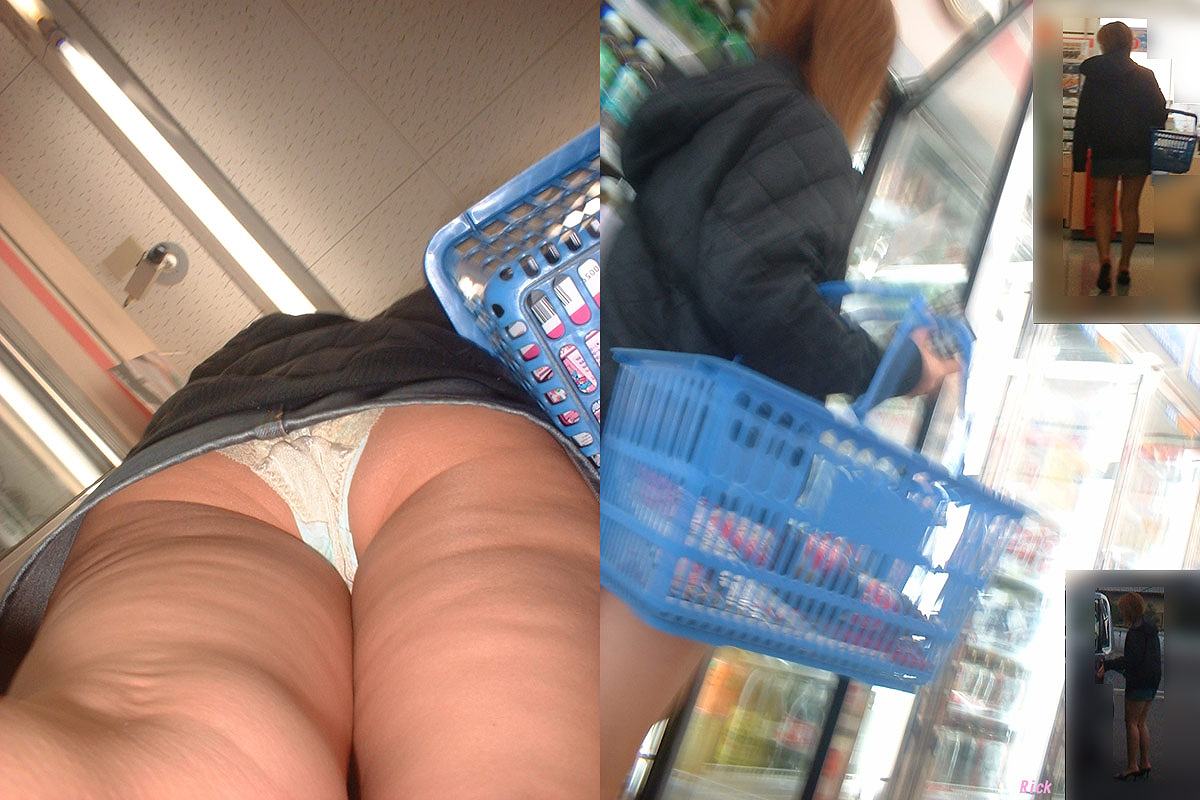 逆さ撮りの盗撮パンチラ画像!服装からして夏~秋あたりかな?って思うけど、【姿付き】でガッツリ用意しました!005枚目