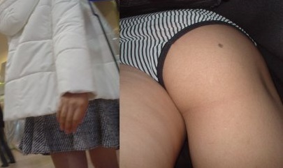 パンチラが抜ける逆さ撮り盗撮エロ動画像Vol.57_014枚目