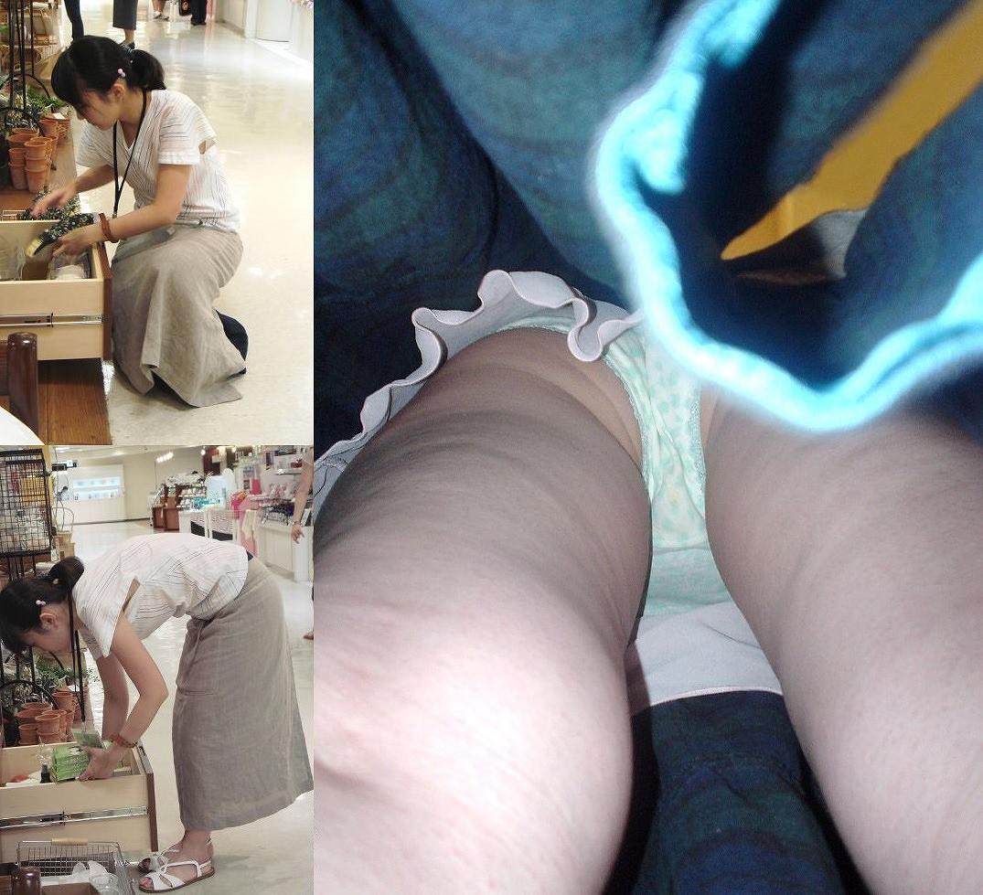 パンチラが抜ける逆さ撮り盗撮エロ動画像Vol.56_008枚目
