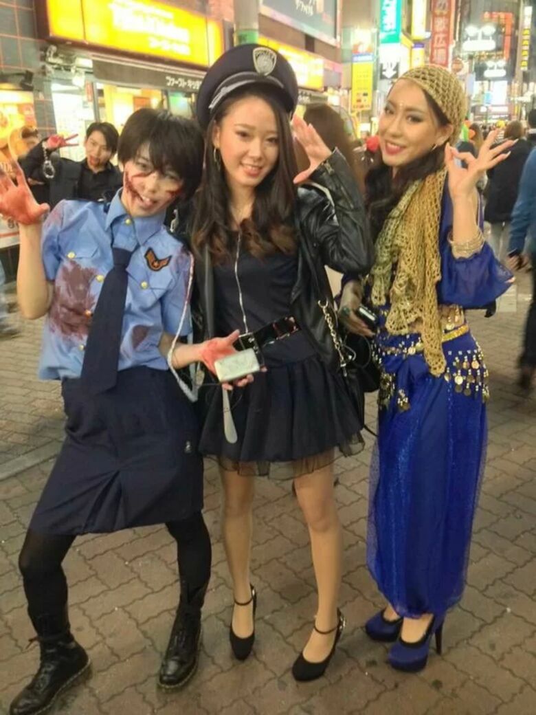 渋谷 パンチラ♡ハロウィン🎃パンツ画像だぜ!!コスプレ女子のぱんちらや下着が抜けちゃいます♬112枚目