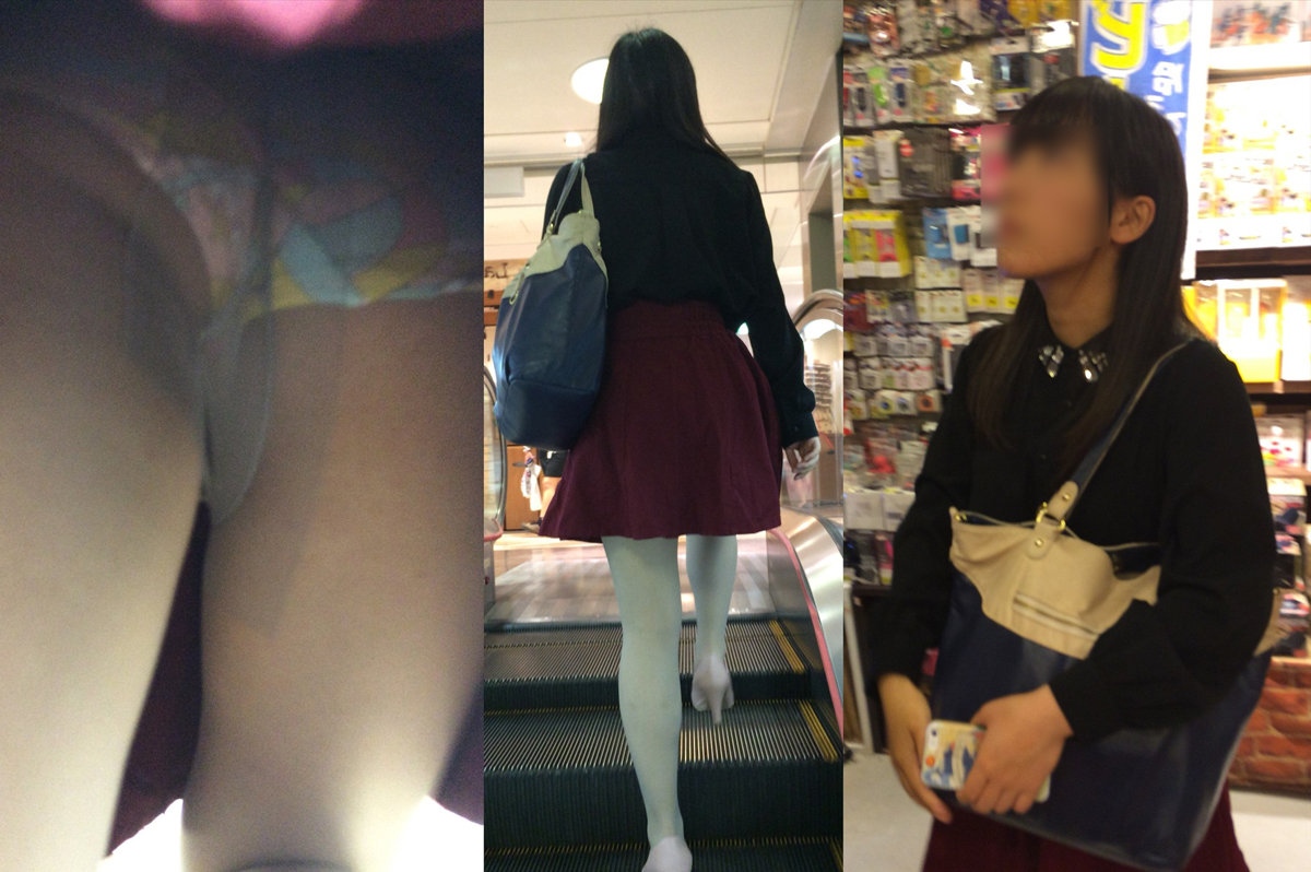 雑貨屋で商品見てる女性の逆さ撮りパンチラ盗撮エロ画像【厳選10枚】001枚目