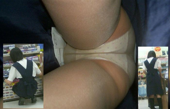 パンチラが抜ける逆さ撮り盗撮エロ動画像Vol.66_008枚目