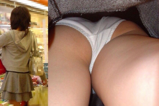 逆さ撮りドラッグストアパンチラ画像を集めたぜ！可愛い女の子やJKが多くて興奮しちゃうよ♡019枚目