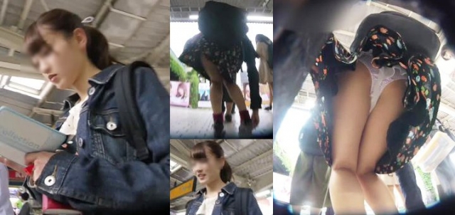パンチラが抜ける逆さ撮り盗撮エロ動画像Vol.74_017枚目