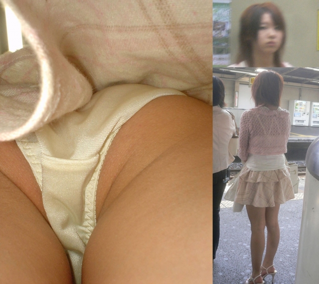 パンチラが抜ける逆さ撮り盗撮エロ動画像Vol.74_023枚目